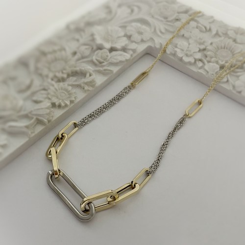 Moderna ogrlica od žutog zlata